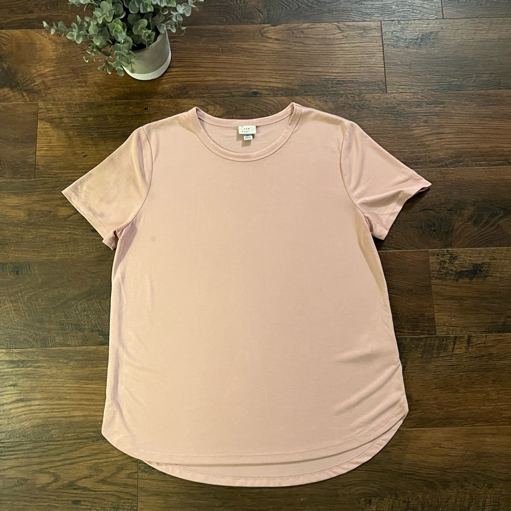 A New Day Baby Pink Basic Crewneck Tee